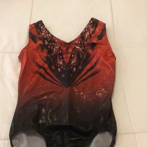 Elite Sportswear Athletic Leotard in red/black!